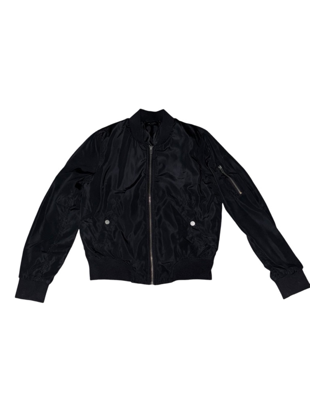 black bomber jacket